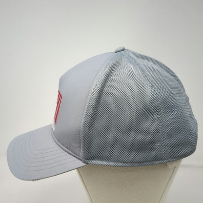 Under Armour Trucker Hat Gray One Size Mesh American Flag Freedom Snapback