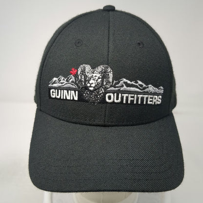 Guinn Outfitters Snapback Black Hat One Size Ram Mountain Canada Maple Leaf