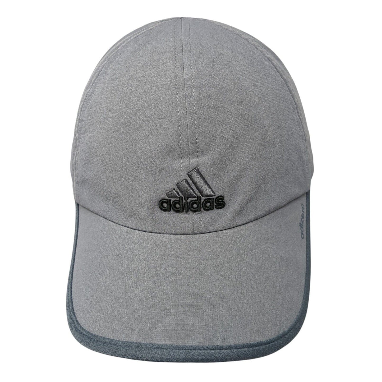 Adidas 3 Stripes Strapback Hat Gray One Size Adizero Solid Embroidered
