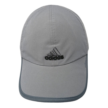 Adidas 3 Stripes Strapback Hat Gray One Size Adizero Solid Embroidered
