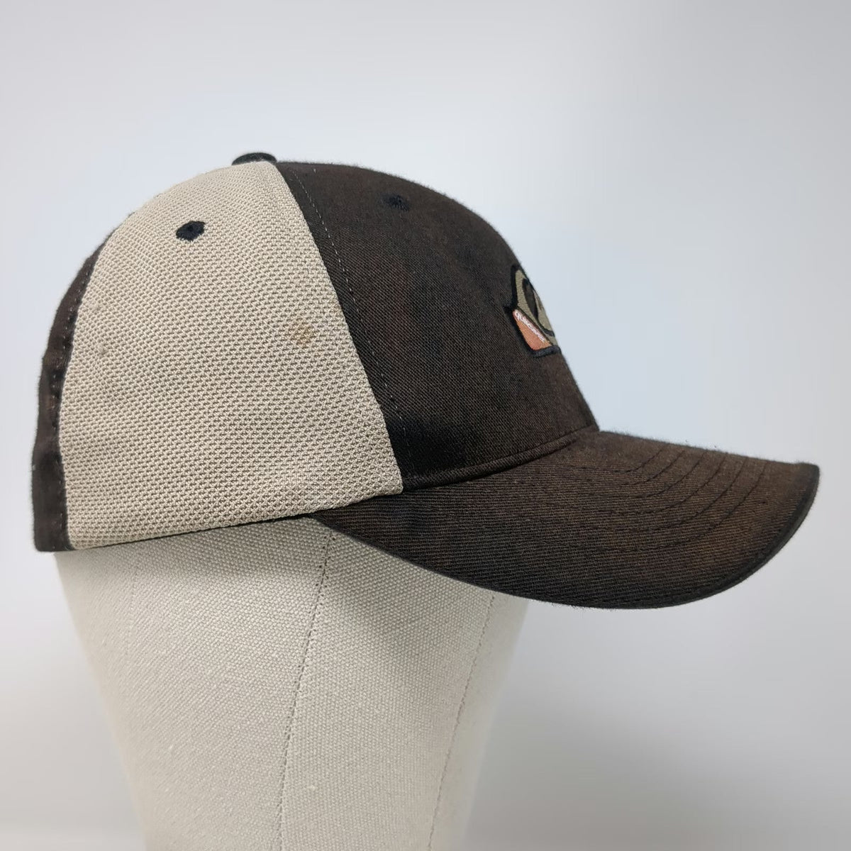 Quiksilver Baseball Cap Black XS Mesh Back Flexfit Stretch Fitted Logo Hat