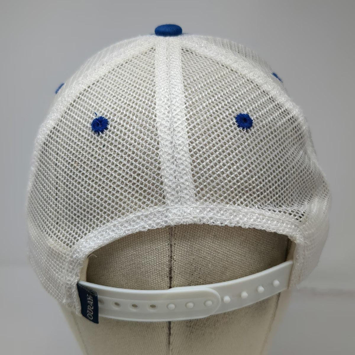 Ouray Silver Creek Outfitters Fishing Trucker Hat Blue White One Size Snapback