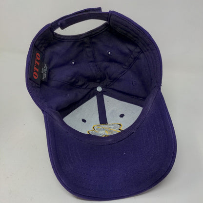 Otto Men's Strapback Hat Purple Size OSFM Embroidered R Bird Logo