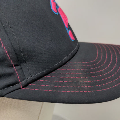 P Florida Prime Sports Fitted Hat Black M/L Embroidered Dome Headwear Co.