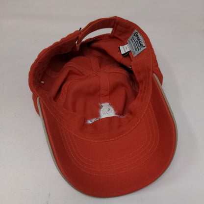 Tapatio Springs Strapback Hat Orange One Size Adjustable Embroidered Imperial