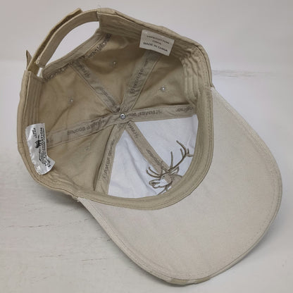 Rocky Mountain Elk Foundation RMEF Baseball Cap Beige One Size Sponsor 25th Hat