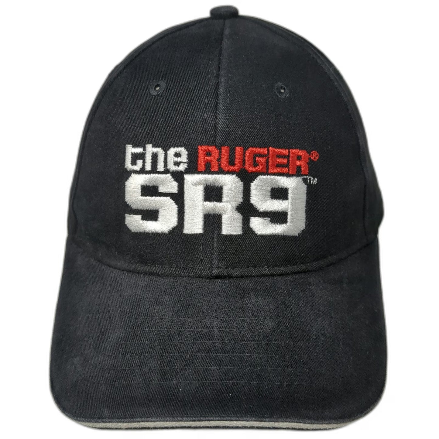 Shasta Wear Ruger SR9 Pistol Hat Black OSFM Baseball Cap Embroidered Logo Gun