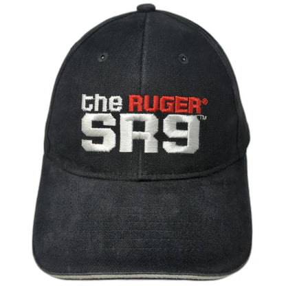 Shasta Wear Ruger SR9 Pistol Hat Black OSFM Baseball Cap Embroidered Logo Gun