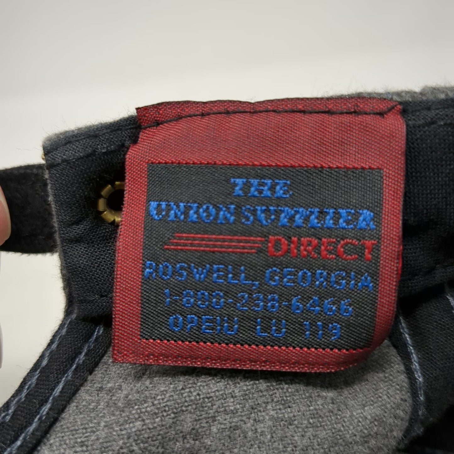 Union Supplier Direct USWA United Steelworkers Gray One Size Baseball Cap Hat
