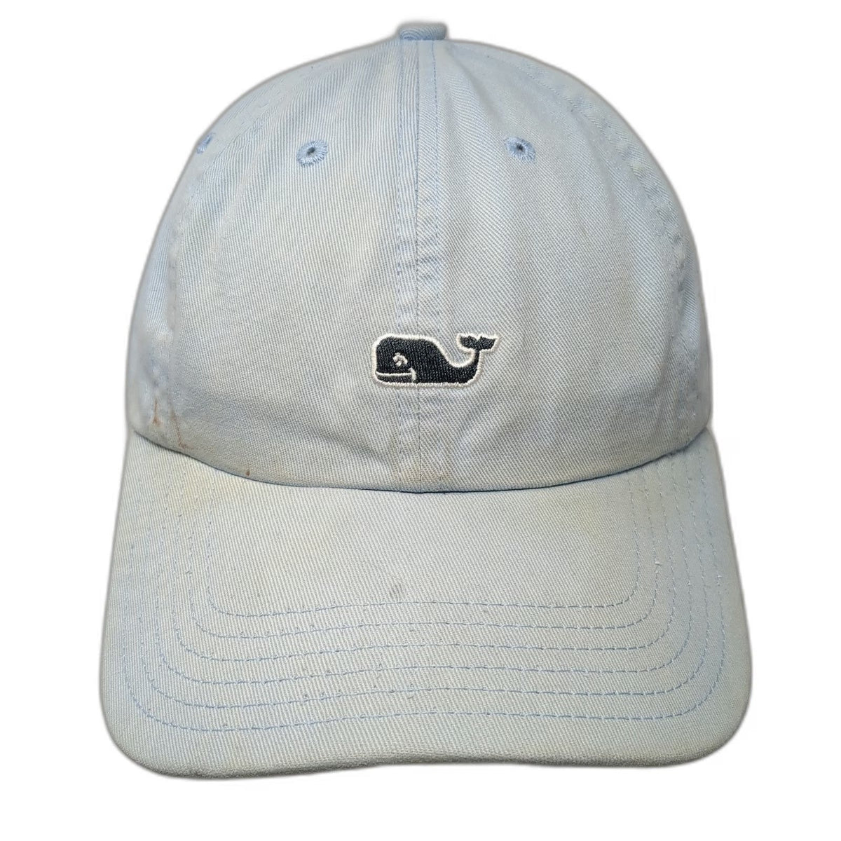 Vineyard Vines Baseball Cap Blue OSFM Whale Logo Palm Tree Slideback Hat Cotton
