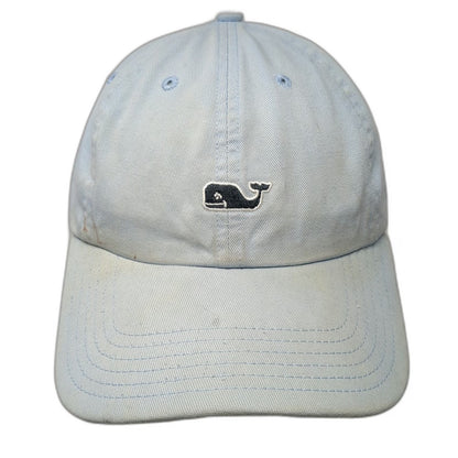 Vineyard Vines Baseball Cap Blue OSFM Whale Logo Palm Tree Slideback Hat Cotton