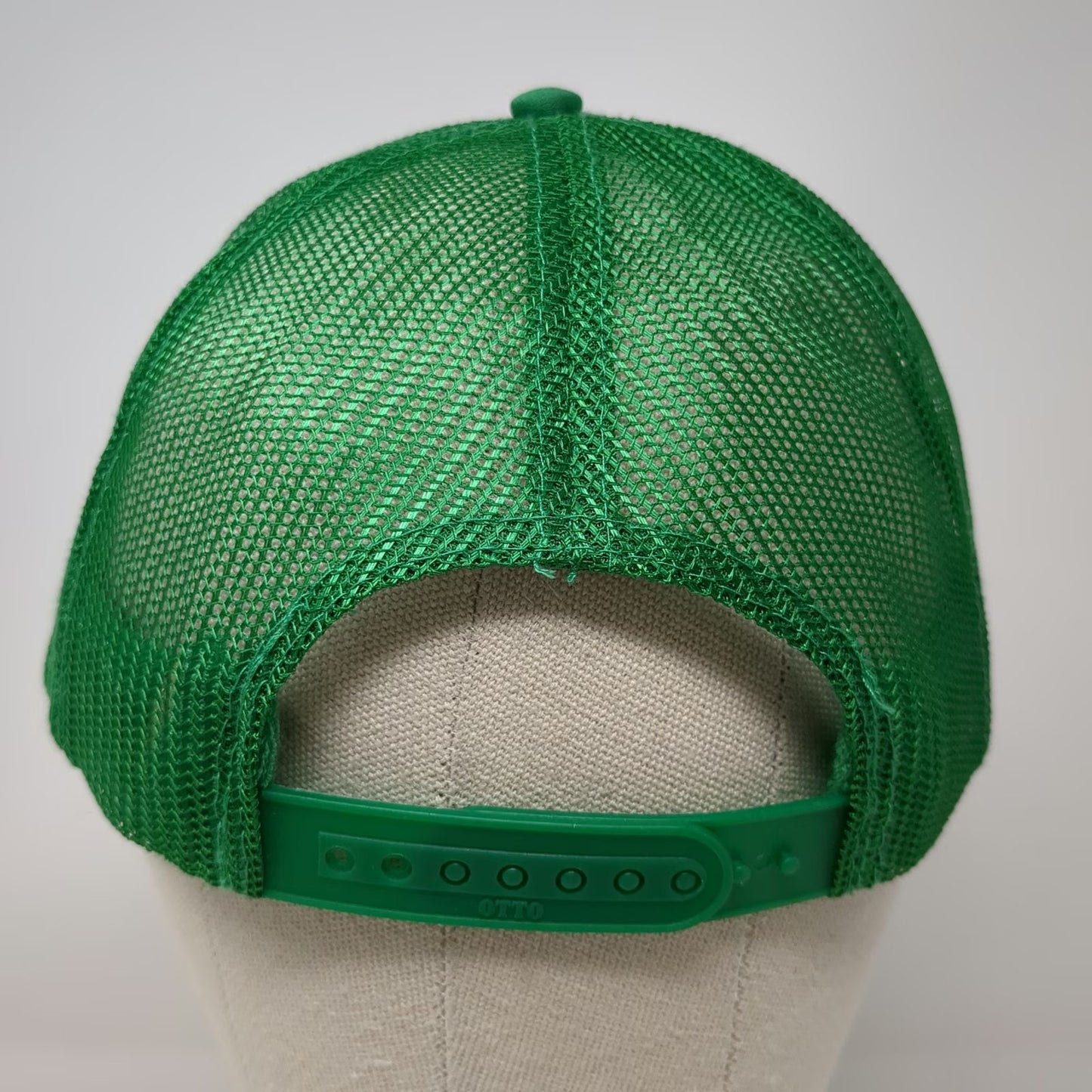 OTTO Trucker Hat Green One Size Mesh Snapback Rope Lets Rage Foam Graphic Hat