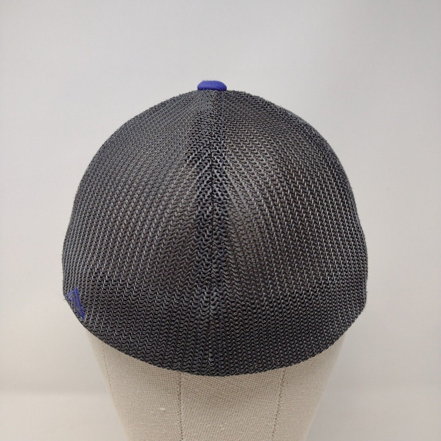 Lightning Bolt Fitted Mesh Back Trucker Hat Multi S-M Embroidered