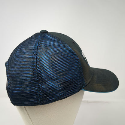 Port Authority Trucker Hat Black Blue One Size Topcon Bonneville Mesh Snapback