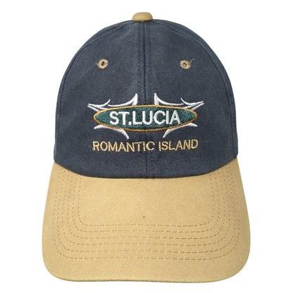 St. Lucia Romantic Island Strapback Hat Multicolor OSFA Adjustable