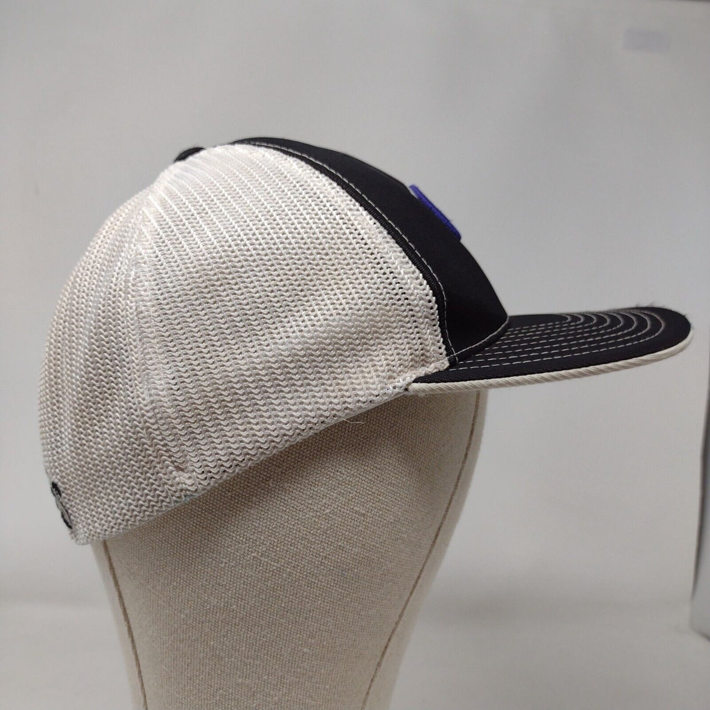 Idaho Rockies Fitted Mesh Back Trucker Hat Black SM-MED Embroidered