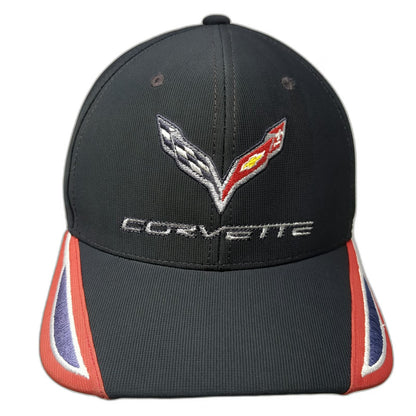 Concept One Corvette Logo Baseball Cap Black One Size Fitted Hat Embroidered GM