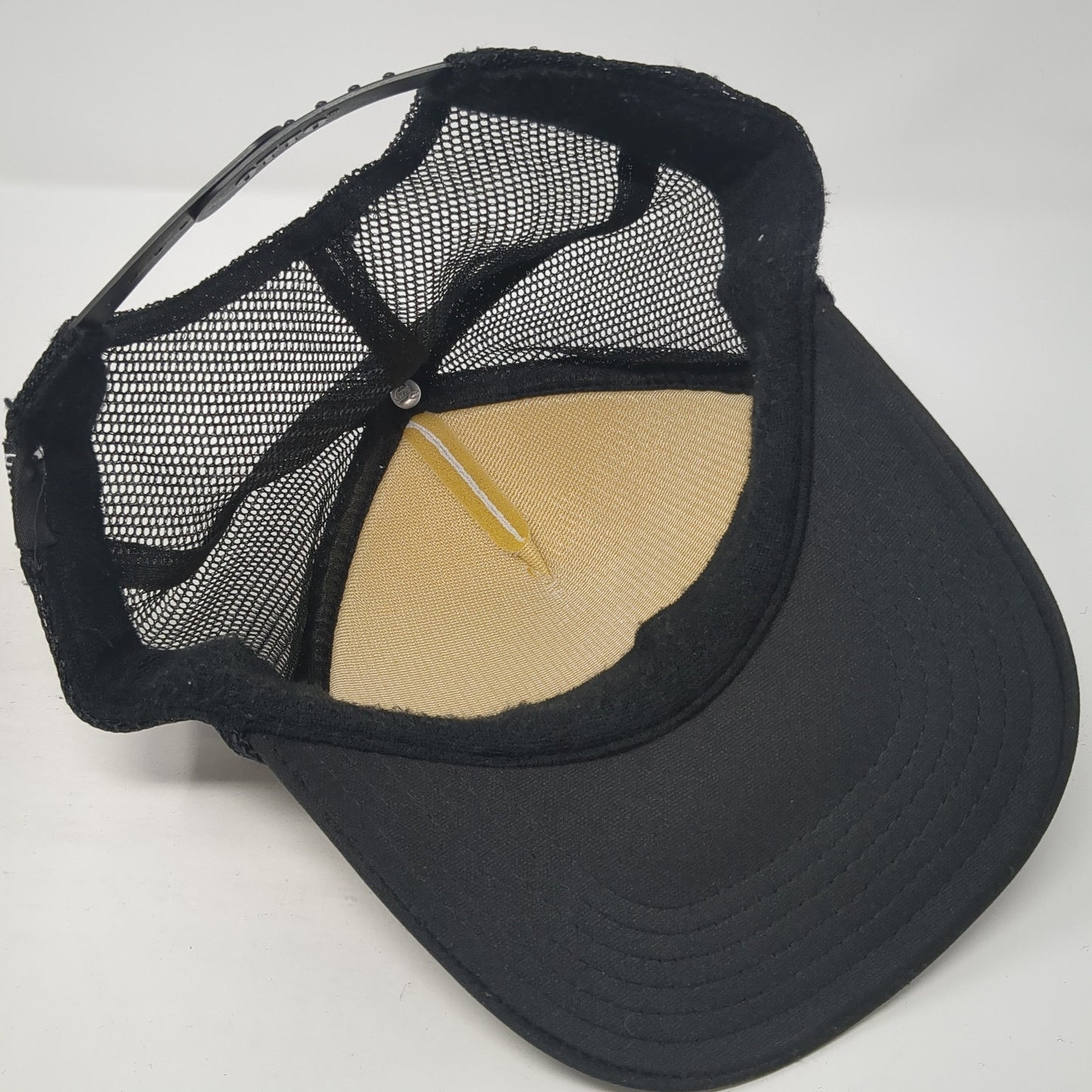 Unbranded Snapback Trucker Hat Black One Size Adjustable Mesh Back 6 Panel