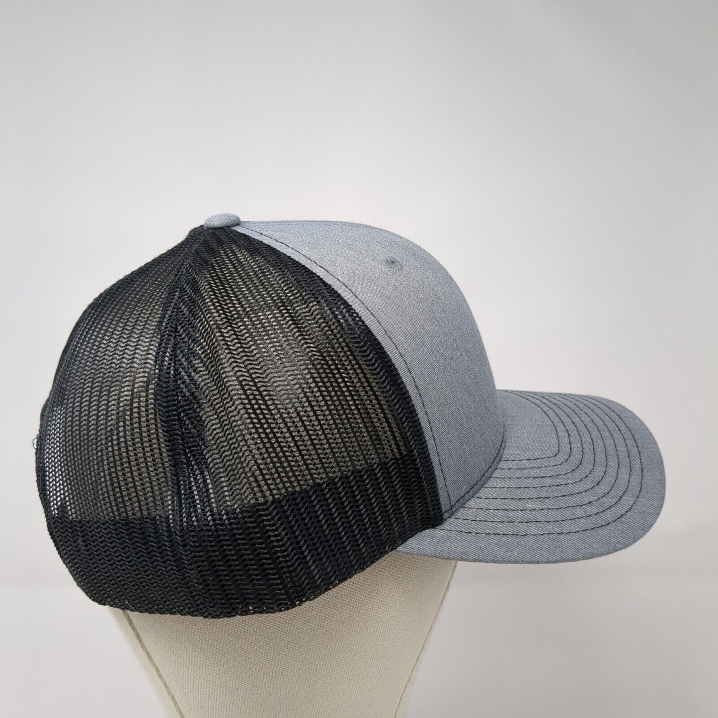 Cole Architects Snapback Trucker Hat Gray XL Adjustable Mesh Back Richardson