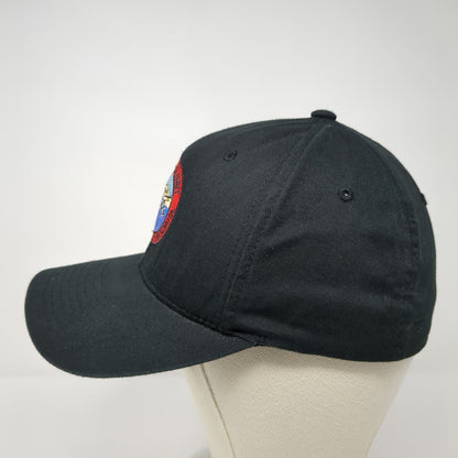 US Navy Rotary Wing Weapons School Fitted Hat Black Size S/M Embroidered Logo