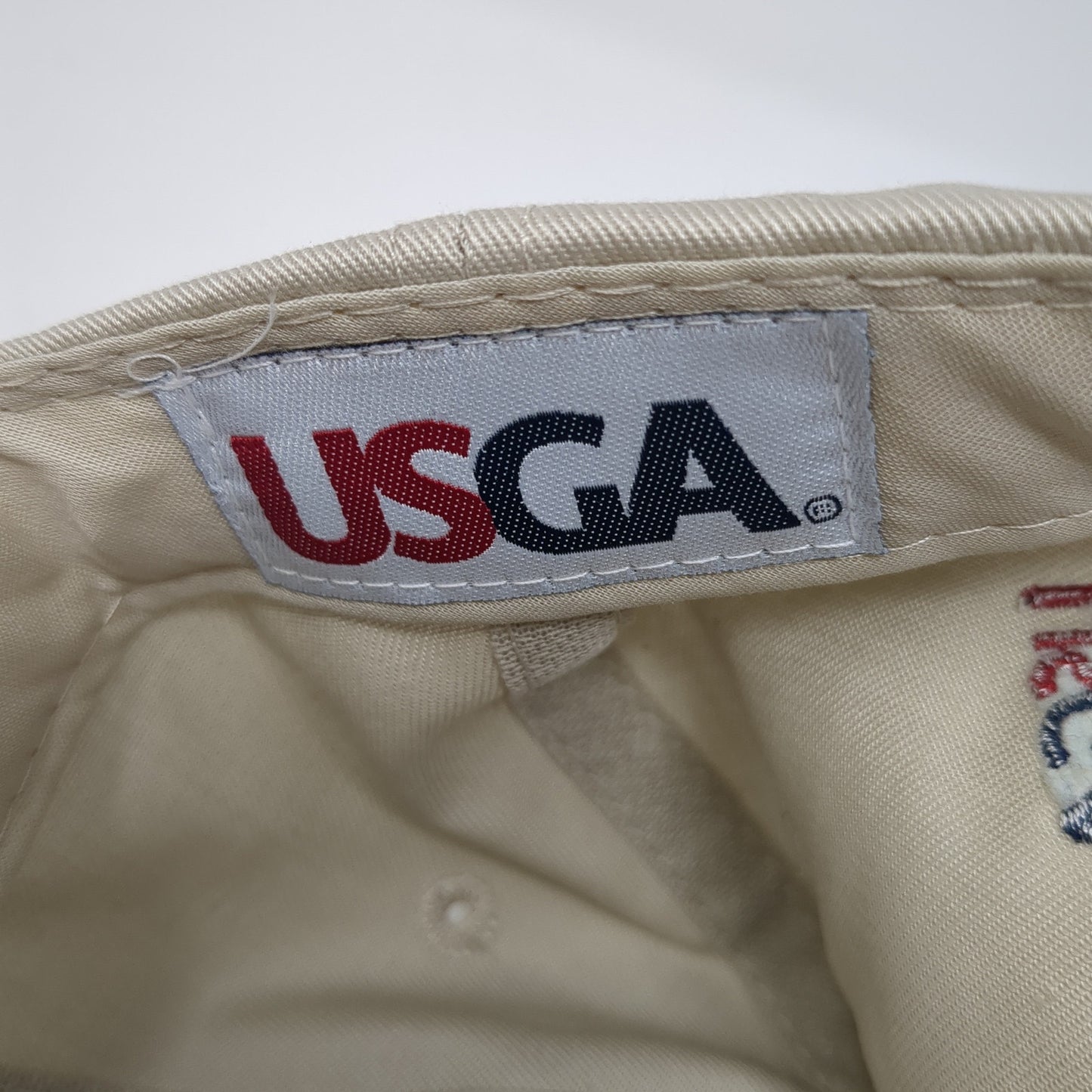 US Open 2012 The Olympic Club Slideback Hat Beige One Size USGA Member