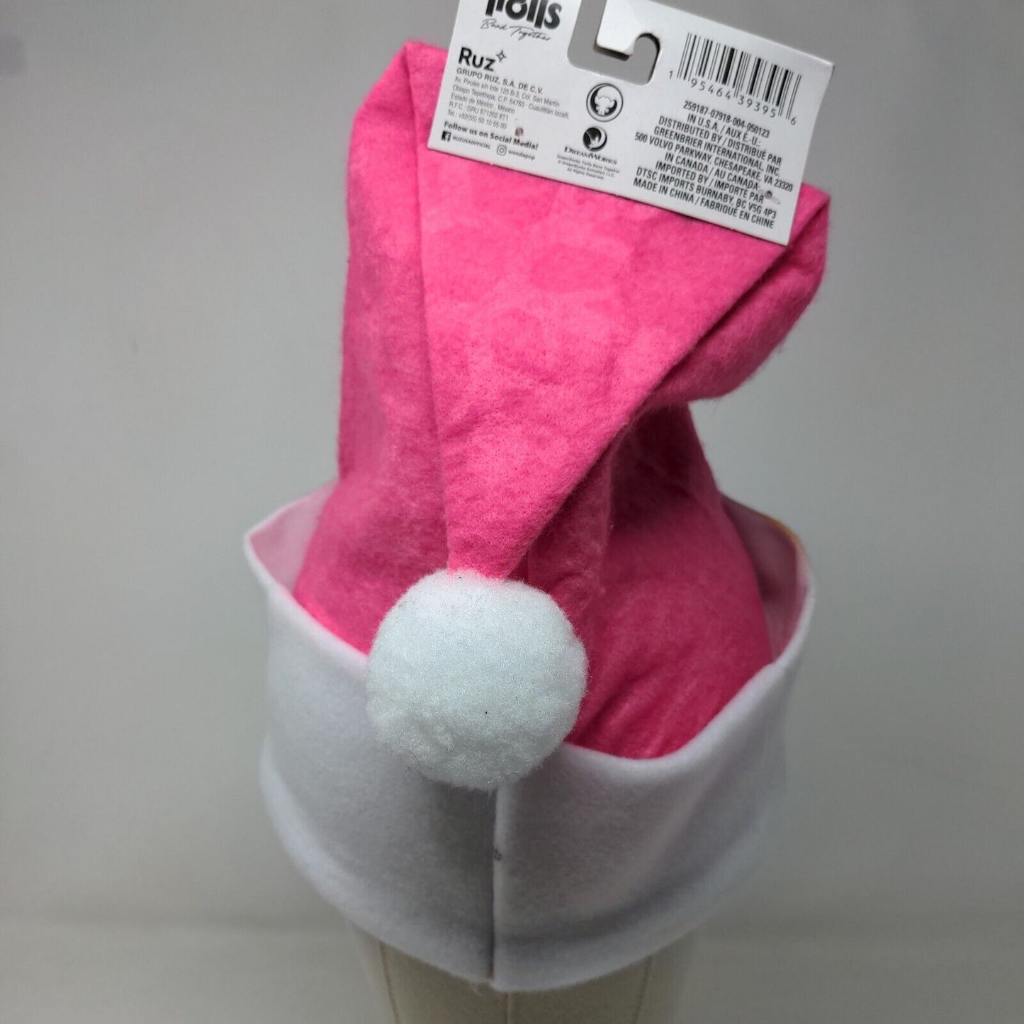 Trolls: Band Together Girl's Tall Cap Hat Pink With Tags Movie