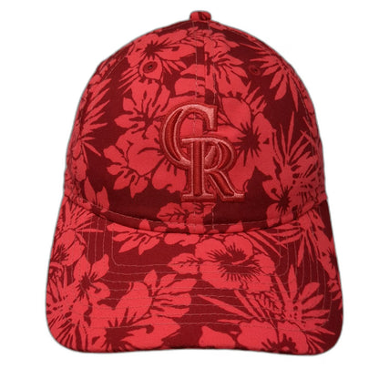 Colorado Rockies MLB New Era Snapback Red One Size Floral Hibiscus 9TWENTY Hat
