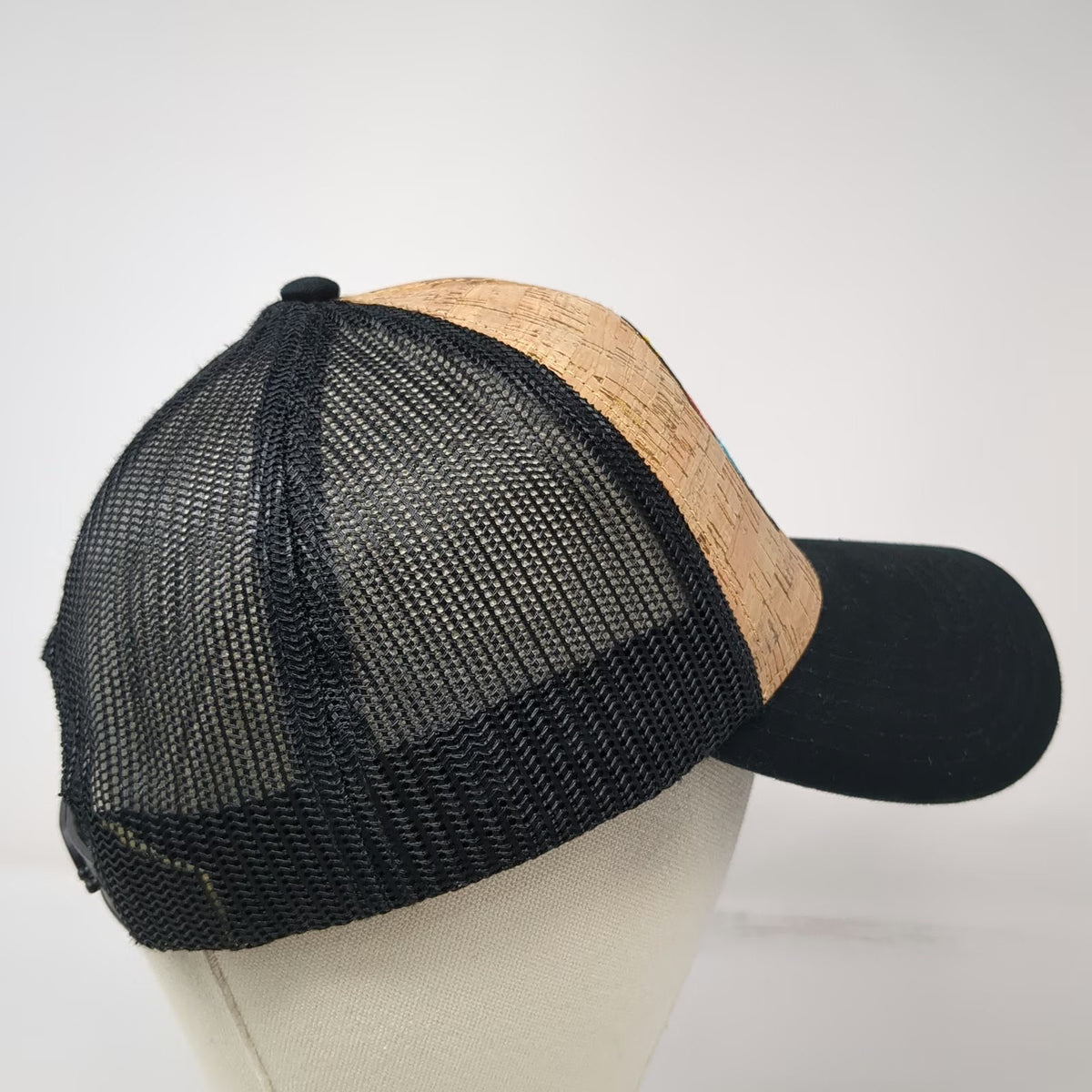 Otto Trucker Hat Brown One Size Cork Mesh Snapback Fusion Frites Llama Patch