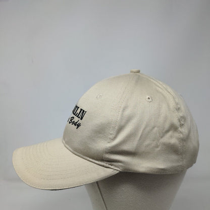 Franklin Auto Body Strapback Hat Tan One Size Embroidered Port & Company