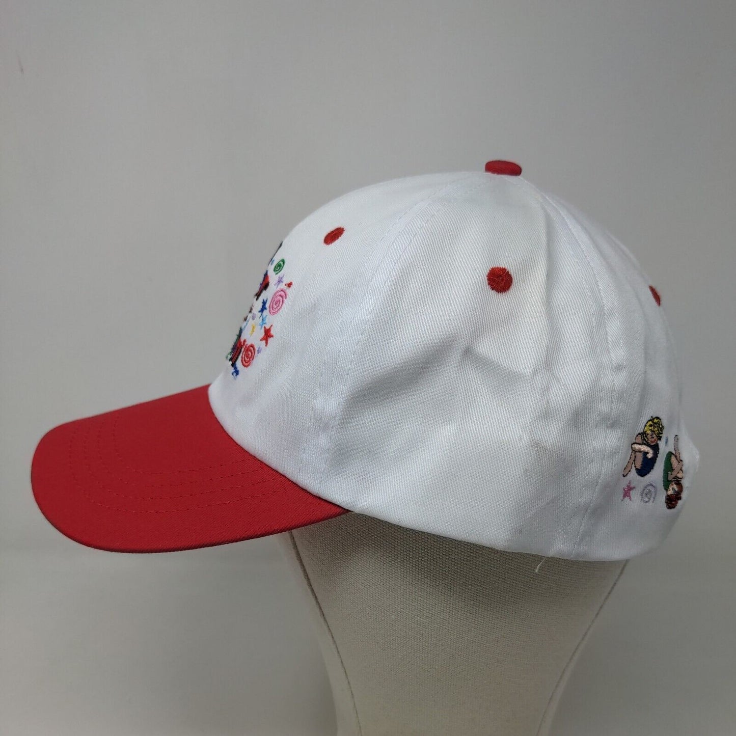 Unbranded Girl's Strapback Hat White OSFA Embroidered Rather Be Flippin'