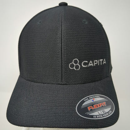 TravisMathew Baseball Cap Black XL Flexfit Capita Logo Signature Golf Sport Hat