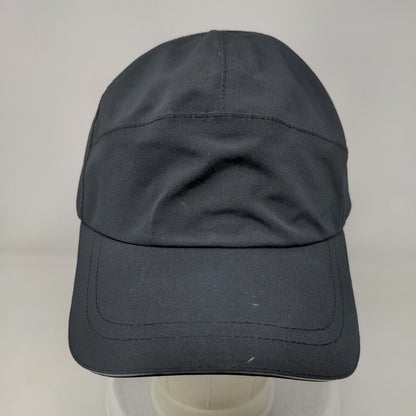 Unbranded Strapback Hat Black One Size Adjustable 6 Panel Blank Polyester
