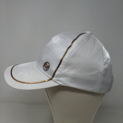 Unbranded Men's Slideback Hat White Adjustable 3D M Logo Blank