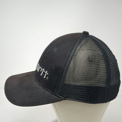 Carhartt Trucker Hat Black Gray One Size Snapback Mesh Embroidered Canvas Logo