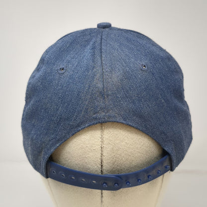 US United States Uniform Company Snapback Blue M USPS Logo Denim Hat USA Vintage