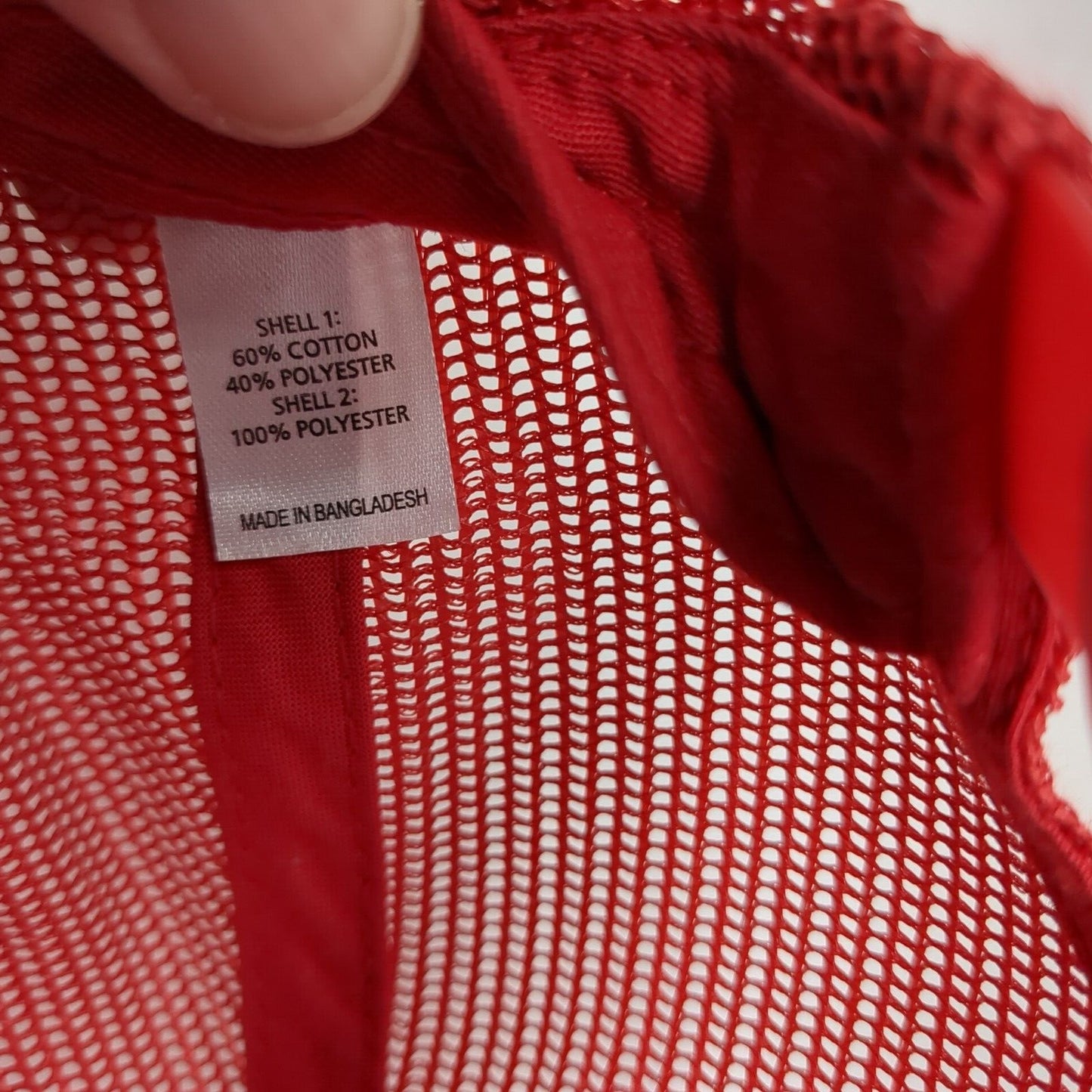 NFD Leather Patch Snapback Mesh Back Trucker Hat Multicolor One Size