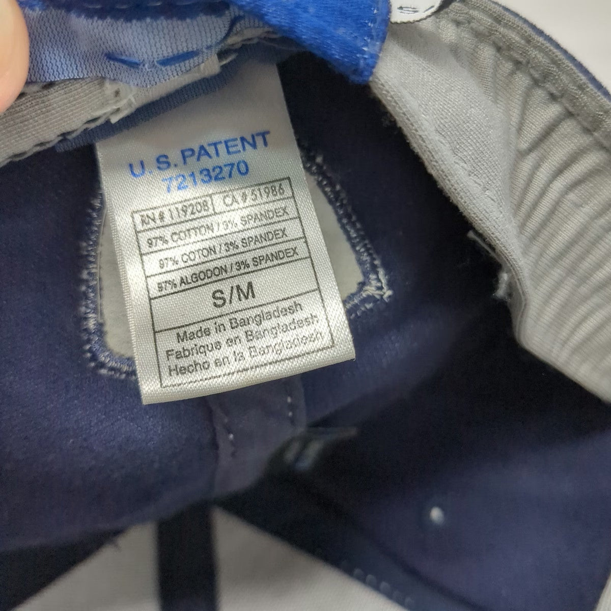 Dallas Cowboys NFL Reebok Cap Blue M Contrast Stitching Stripes Star Logo Hat