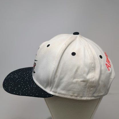 Jordan Snapback Hat White One Size Speckled Nike Air Jumpman Embroidered Logo