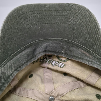 J Hats San Francisco Zoo Baseball Cap Beige Green One Size Strapback Cotton Hat