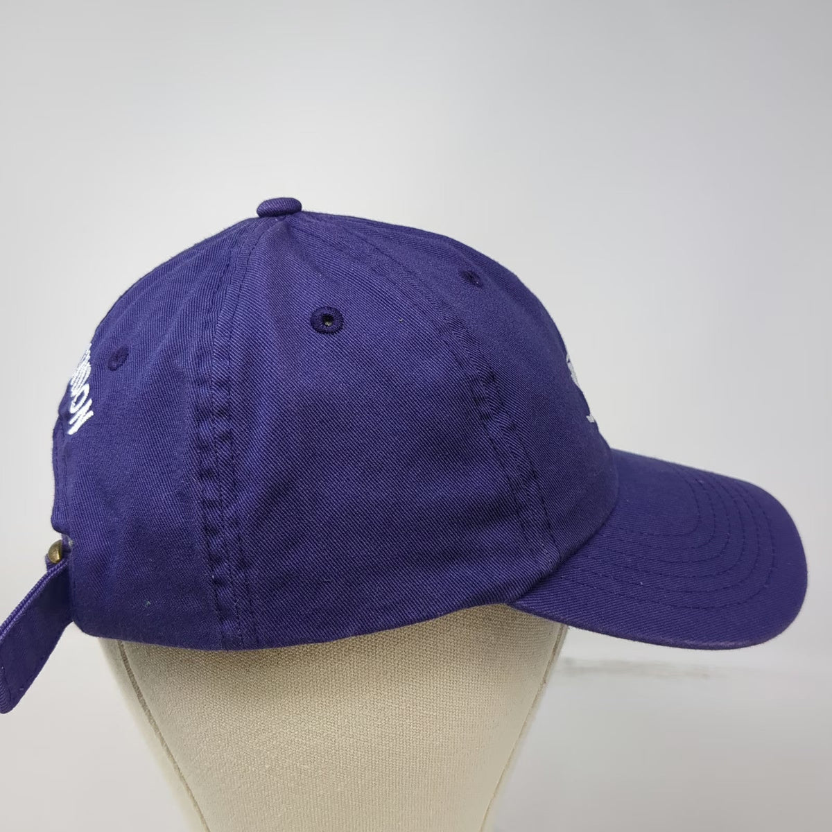 Baseball Cap Purple One Size TCU London Horned Frogs Mascot Hat Texas Christian