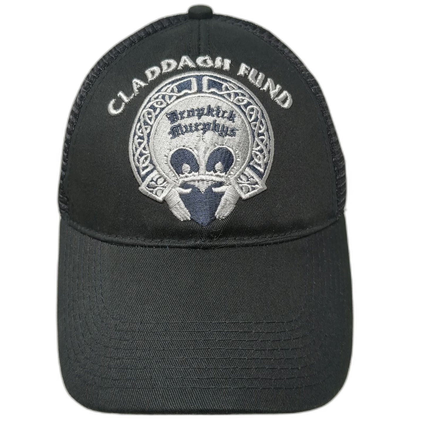 FITS Trucker Hat Black One Size Dropkick Murphys Claddagh Fund Mesh Snapback