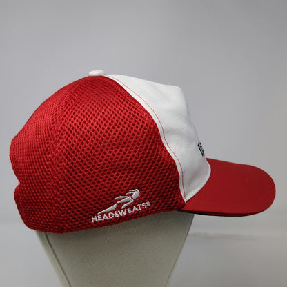Headsweats Trucker Hat Red One Size Team Run Boise Mesh Snapback Polyester