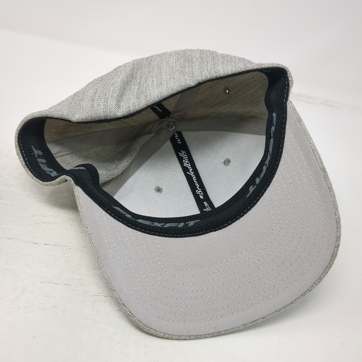 Branded Bills Baseball Cap Gray M Idaho Milk Products Patch Flexfit Fitted Hat