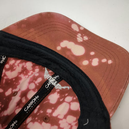 Carbon Elements Baseball Cap Brown One Size Hustle Bleached Acid Wash Cotton Hat