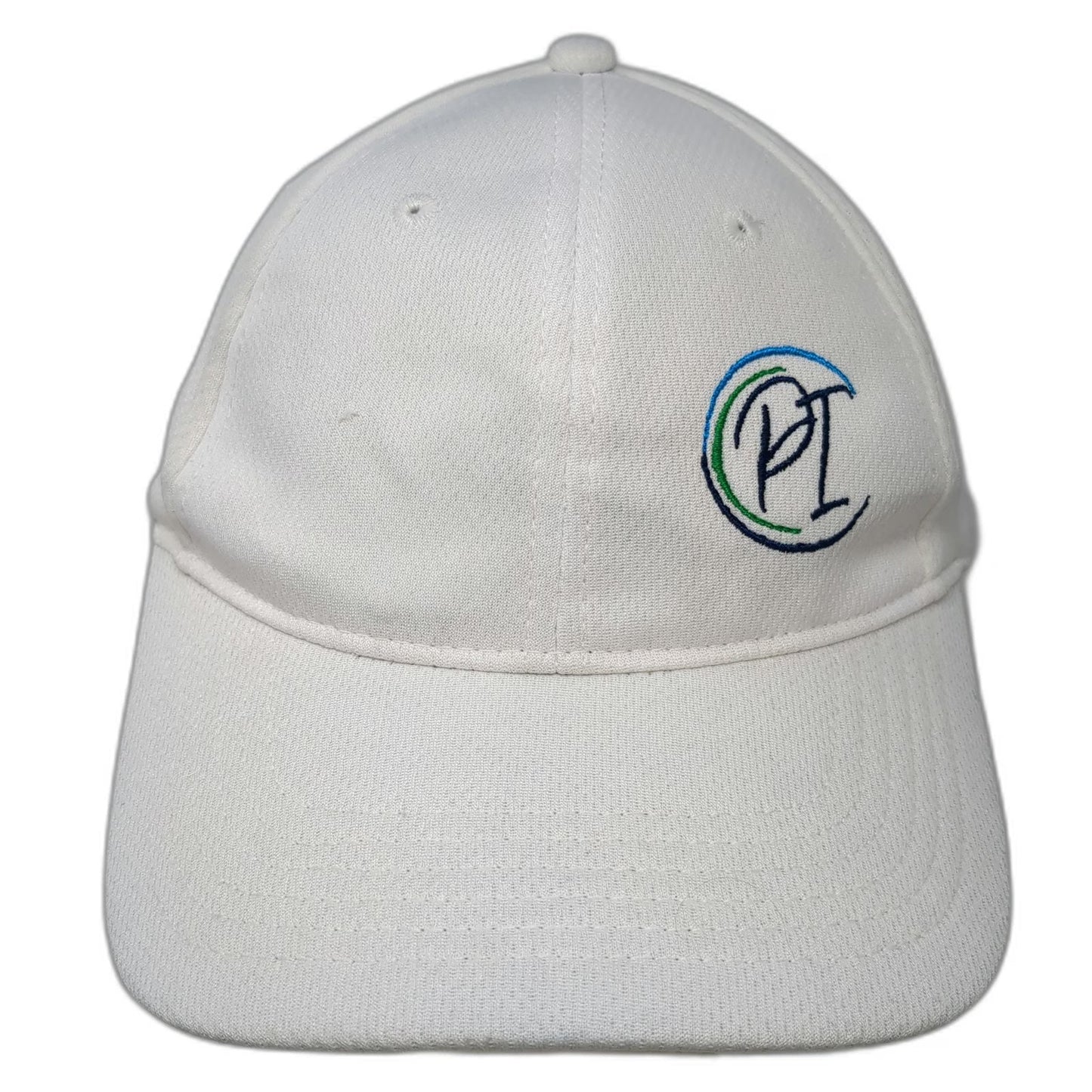 Sport-Tek Baseball Cap White One Size Embroidered Logo Hat Strapback Polyester