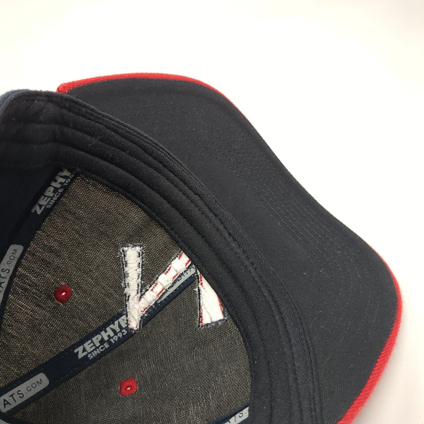 Zephyr Fitted Hat Multi Medium Embroidered Colorblock Patriotic 6 Panel