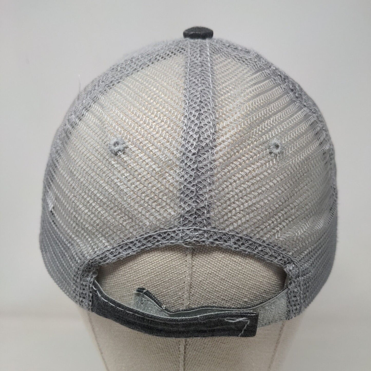 Grateful Thankful Blessed Trucker Hat Gray One Size Mesh Back Distressed Katydid