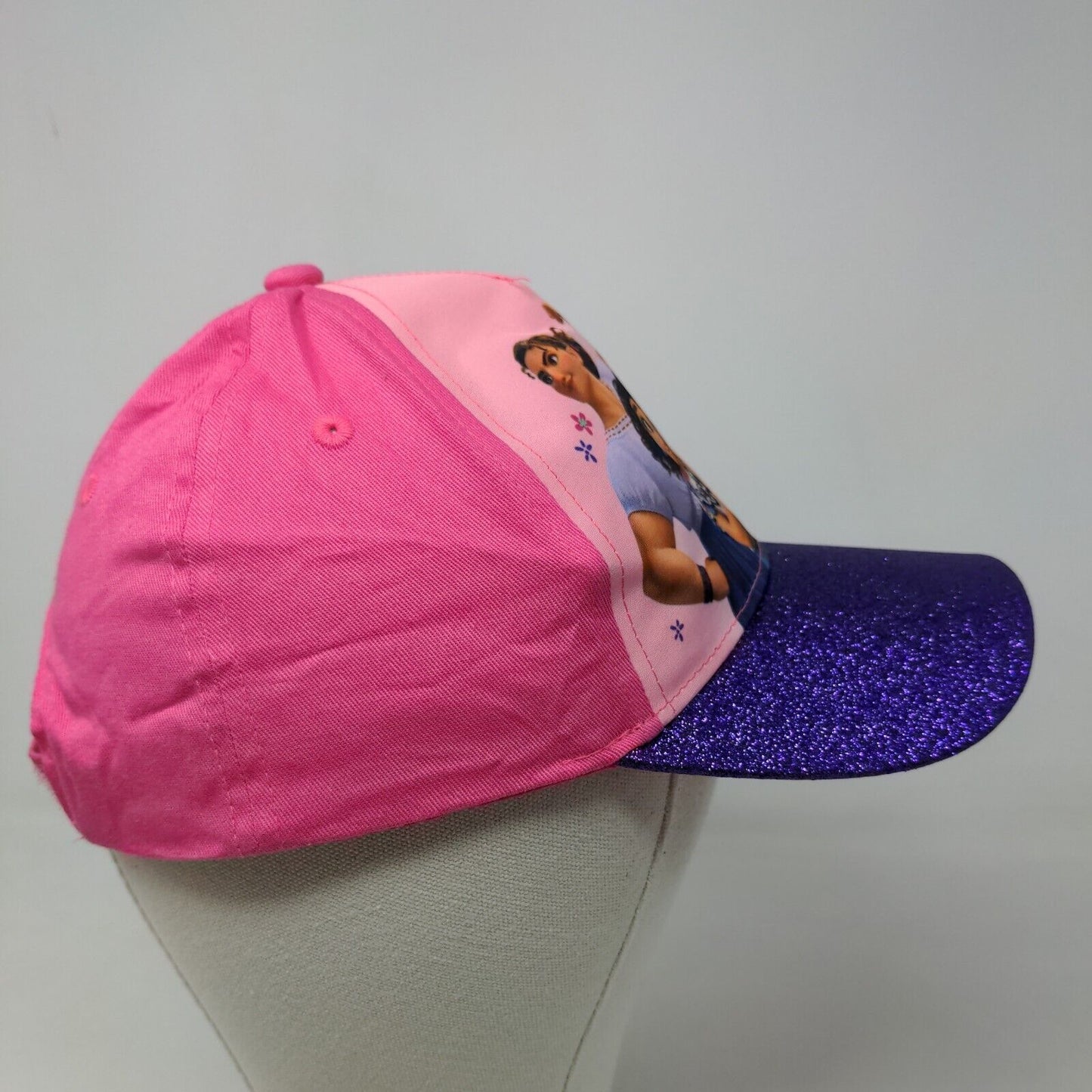 Disney Encanto Girl's Strapback Hat Multicolor Sparkly Adjustable