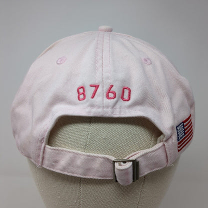 Wheels Up 8760 Slideback Hat Pink One Size Adjustable Embroidered Patriotic