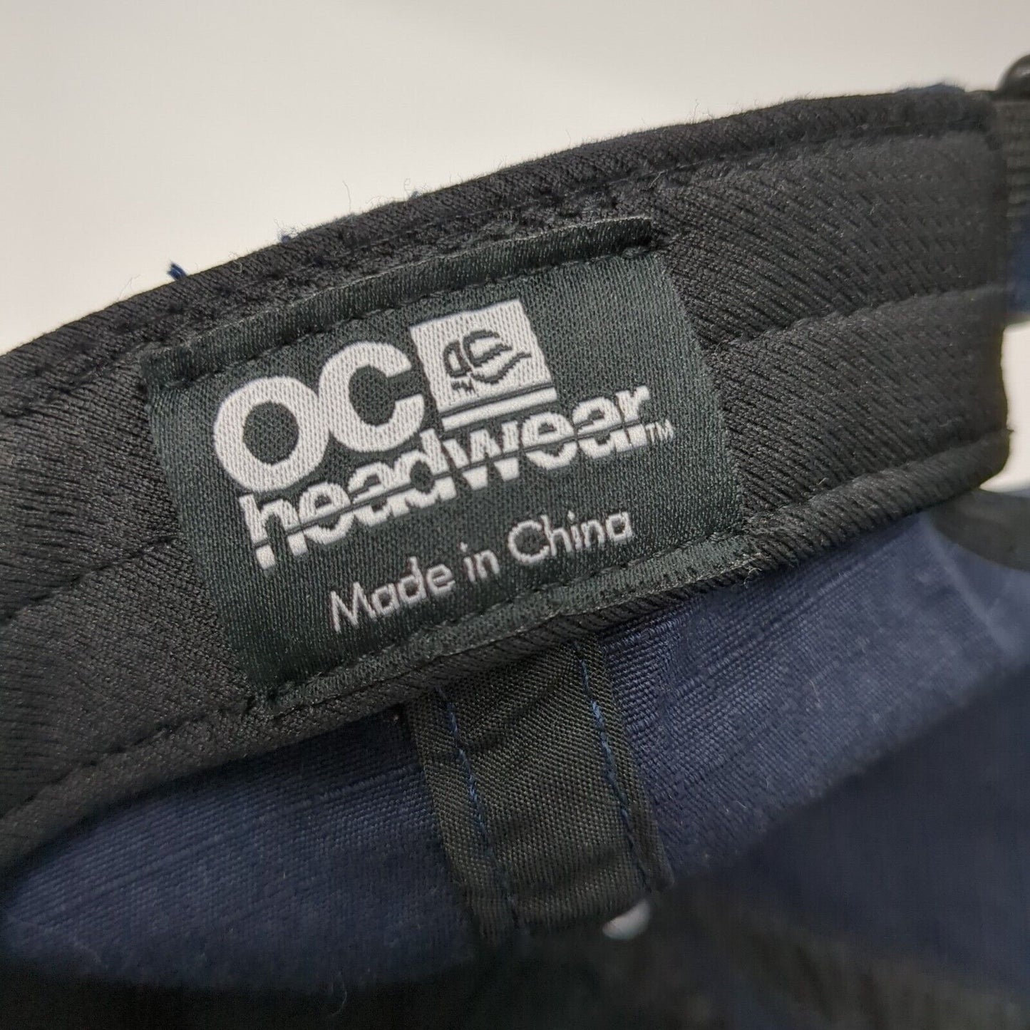 OC Headwear Strapback Hat Blue One Size Adjustable Solid 6 Panel Blank